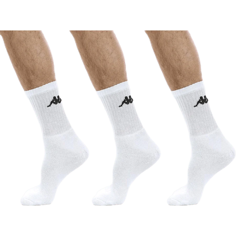 Tennis Trisper Socks 3pk White/Black