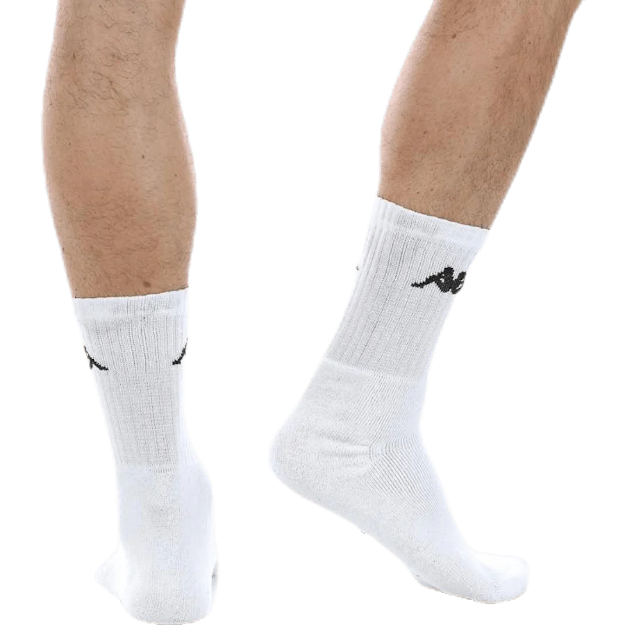 Tennis Trisper Socks 3pk White/Black - Image 3