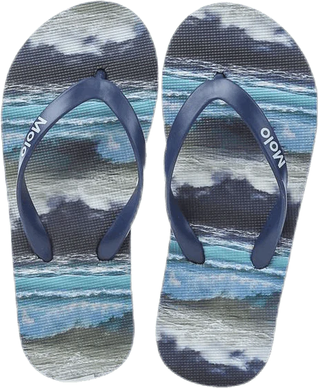 Zeppo Flipflops Patterned/Black - Image 2