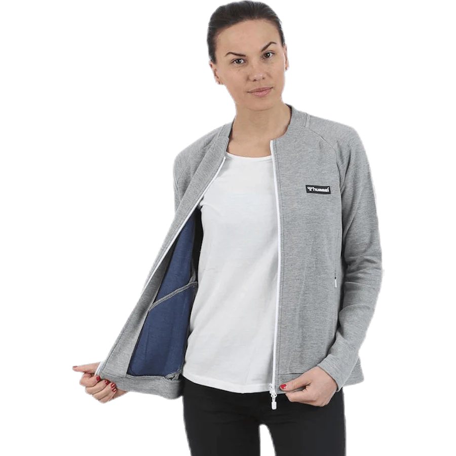 Kate Zip Jacket Grey - Image 4