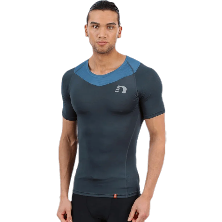Iconic Vent Stretch Tee M Blue - Image 3