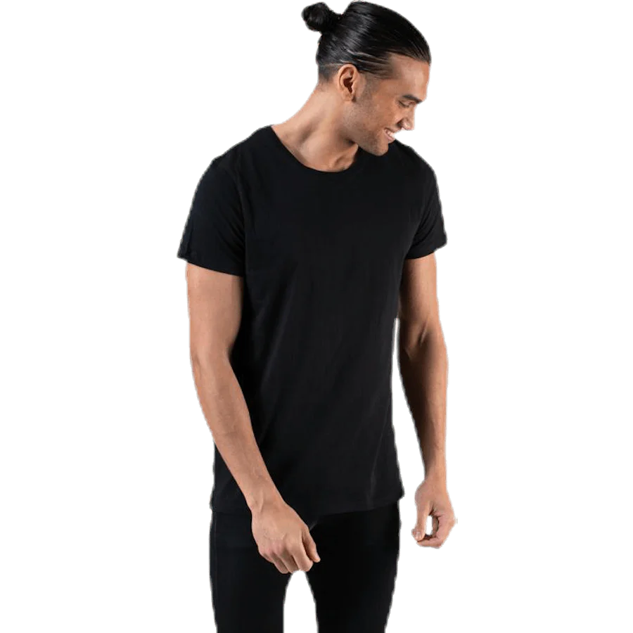 Original  R-Neck Tee No 3 Black - Image 11