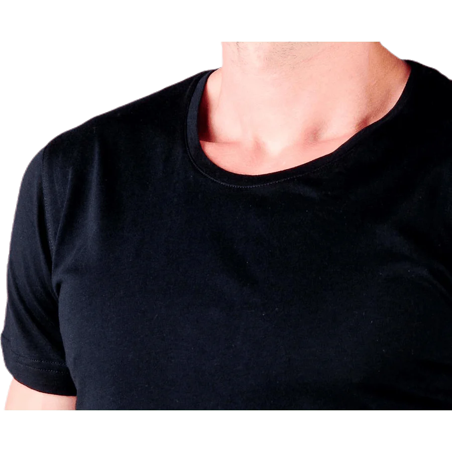 Original  R-Neck Tee No 3 Black - Image 4