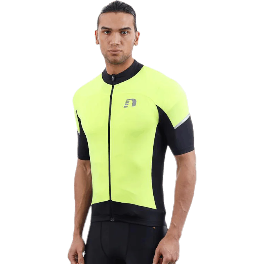 Bike Stretch Jersey Black/Yellow - Image 3