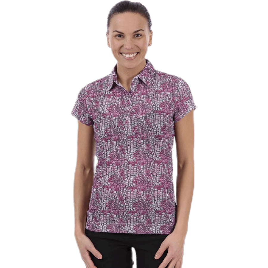 Court Cap/s Polo Shirt Pink/Purple
