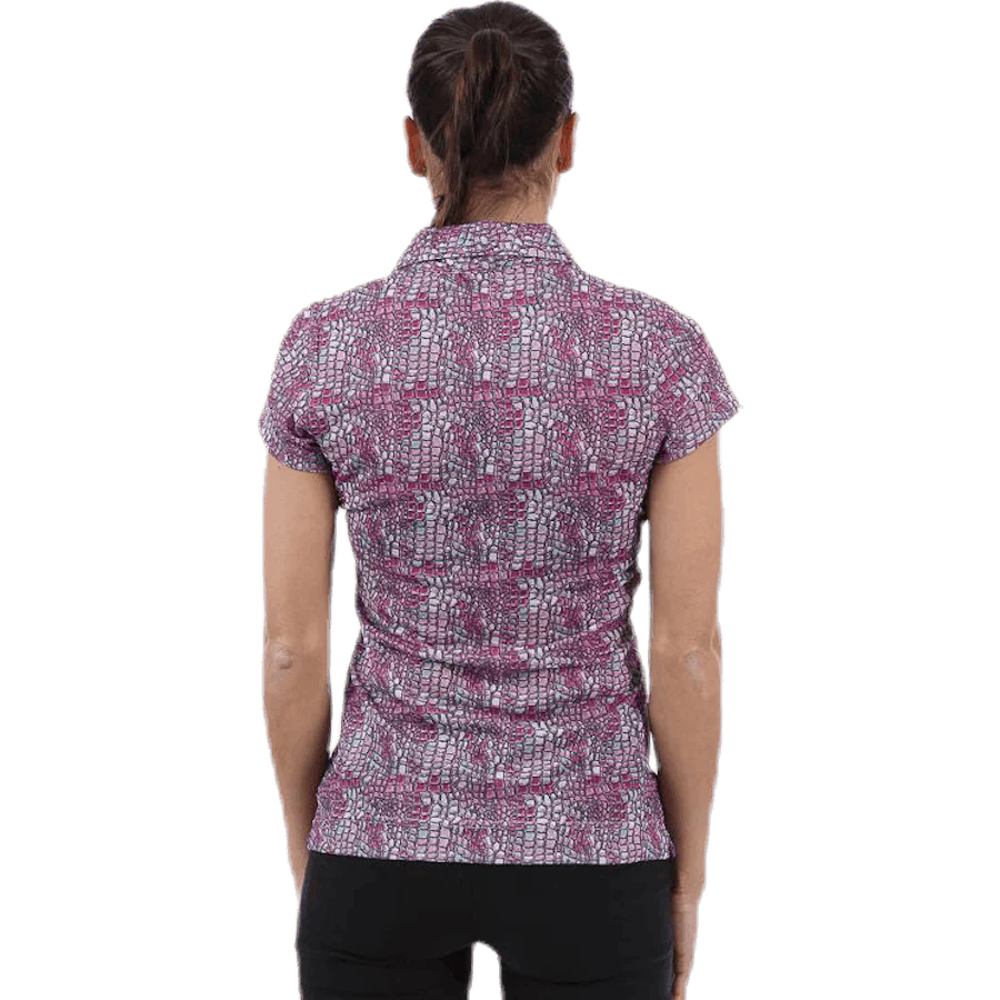 Court Cap/s Polo Shirt Pink/Purple - Image 2