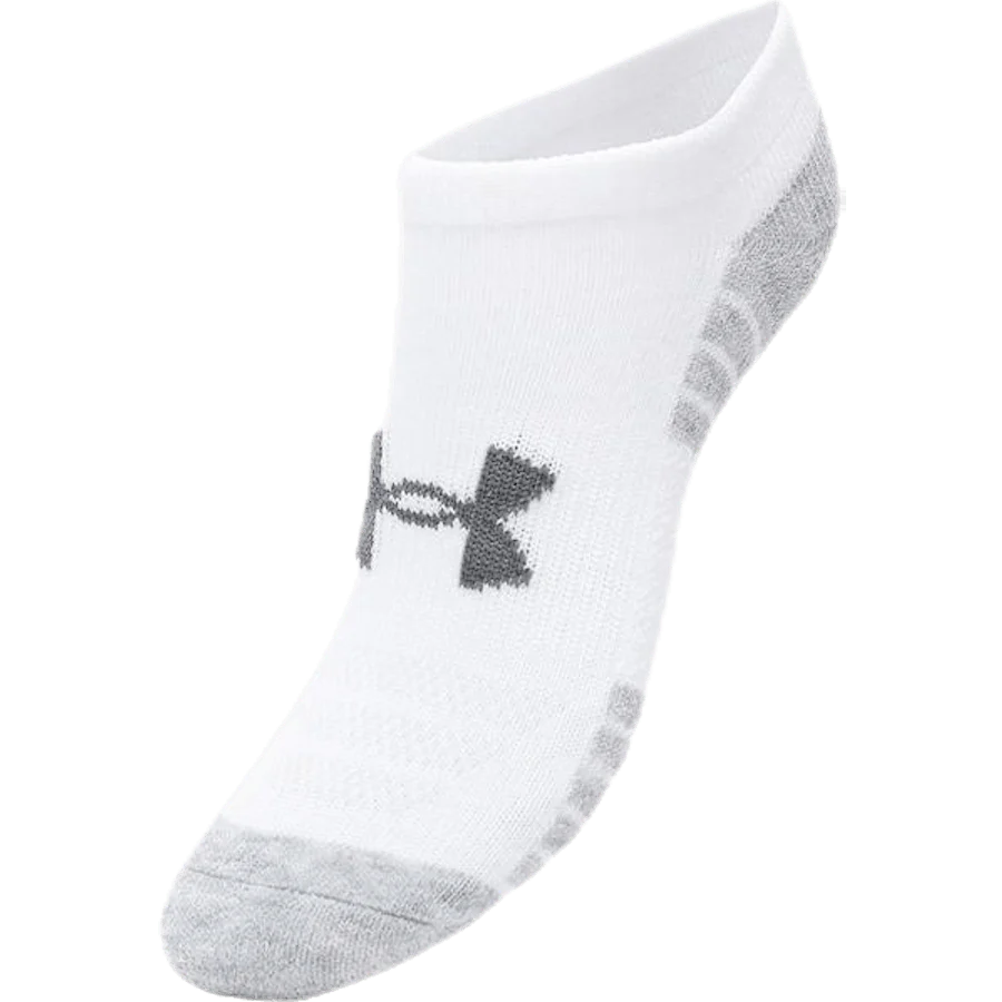 3-Pack Heatgear No Show Jr White