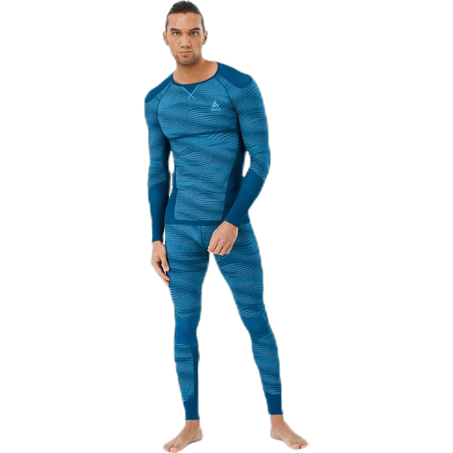 Suw Top Crew Neck L/S Performance Blackcomb Blue - Image 3