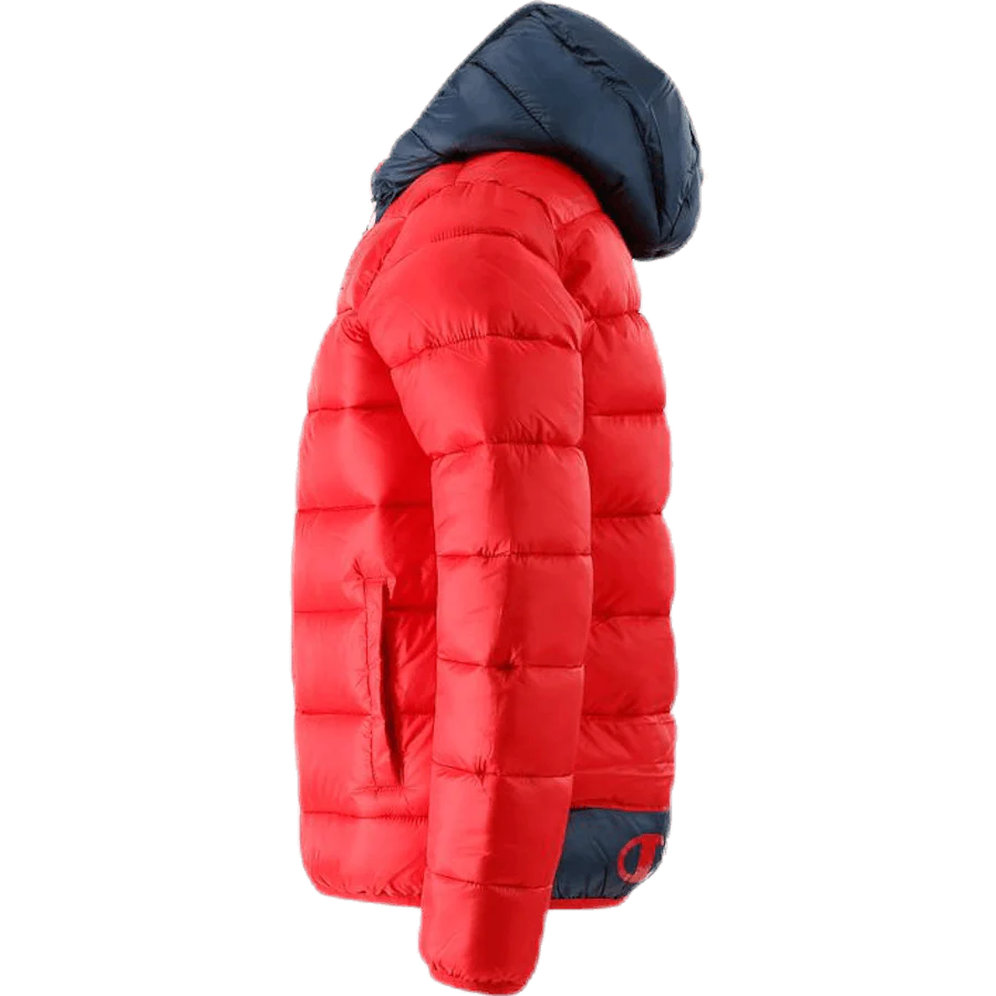 Hooded Youth Jacket Red - Image 3