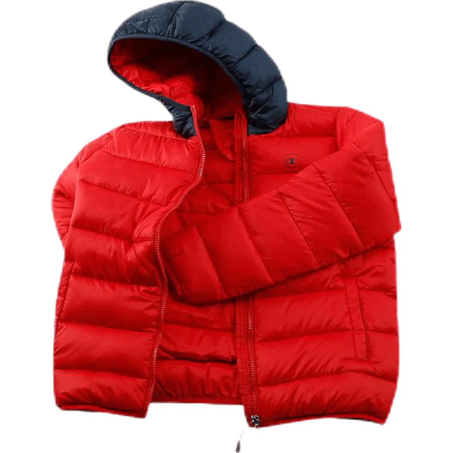 Hooded Youth Jacket Red - Image 4