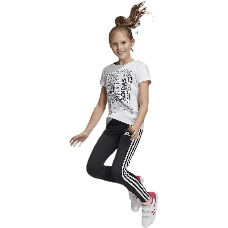 Equip 3 Stripes Tight Black / White - Image 8