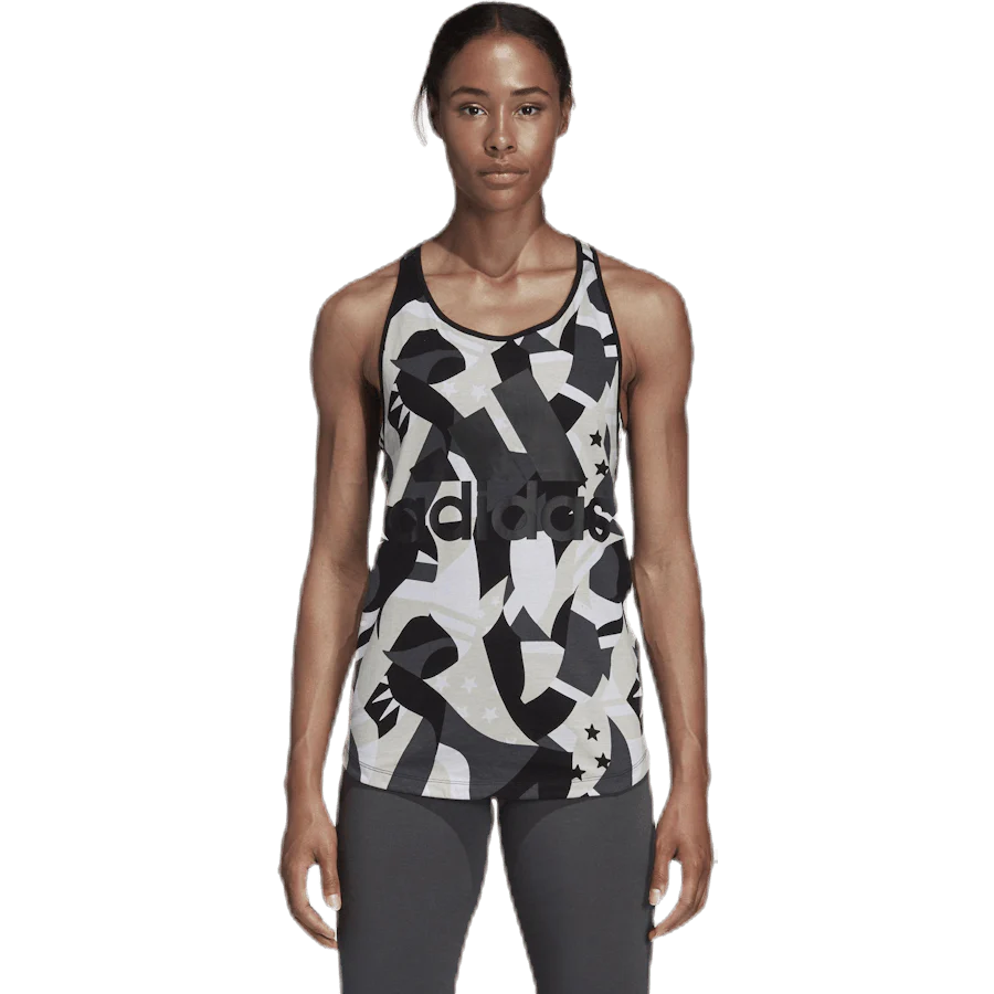 Sid All Over Print Tank White/Black