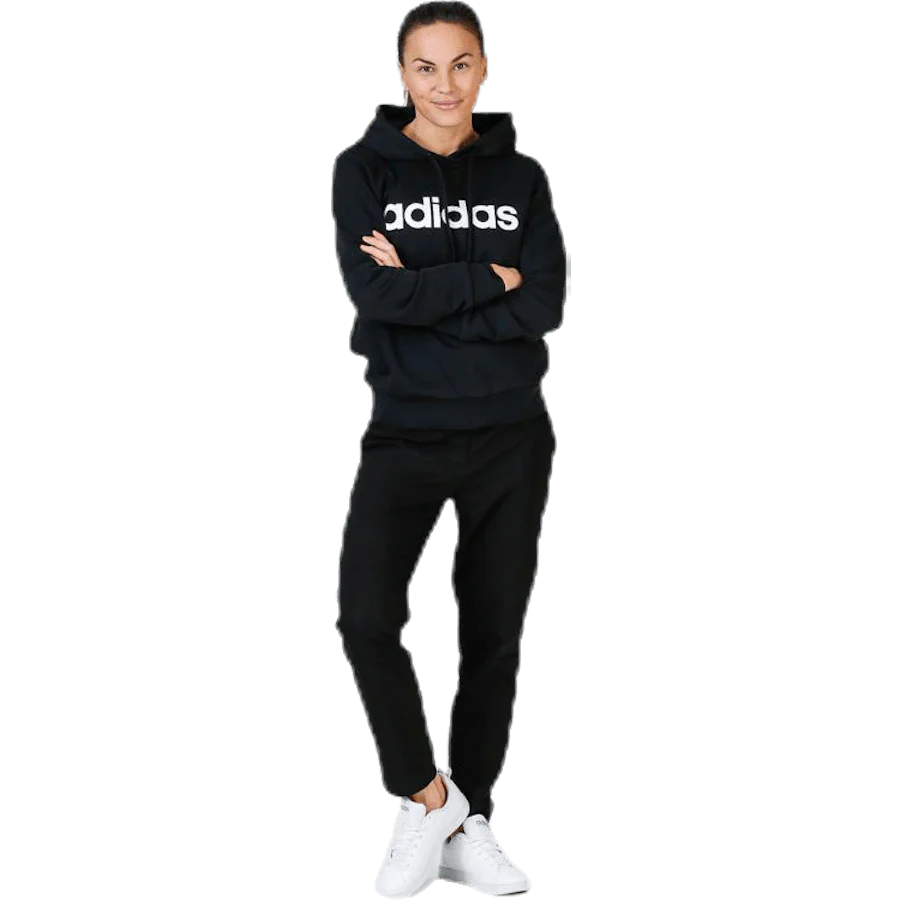 Essentials Linear Over Head Hoodie Black / White - Image 4