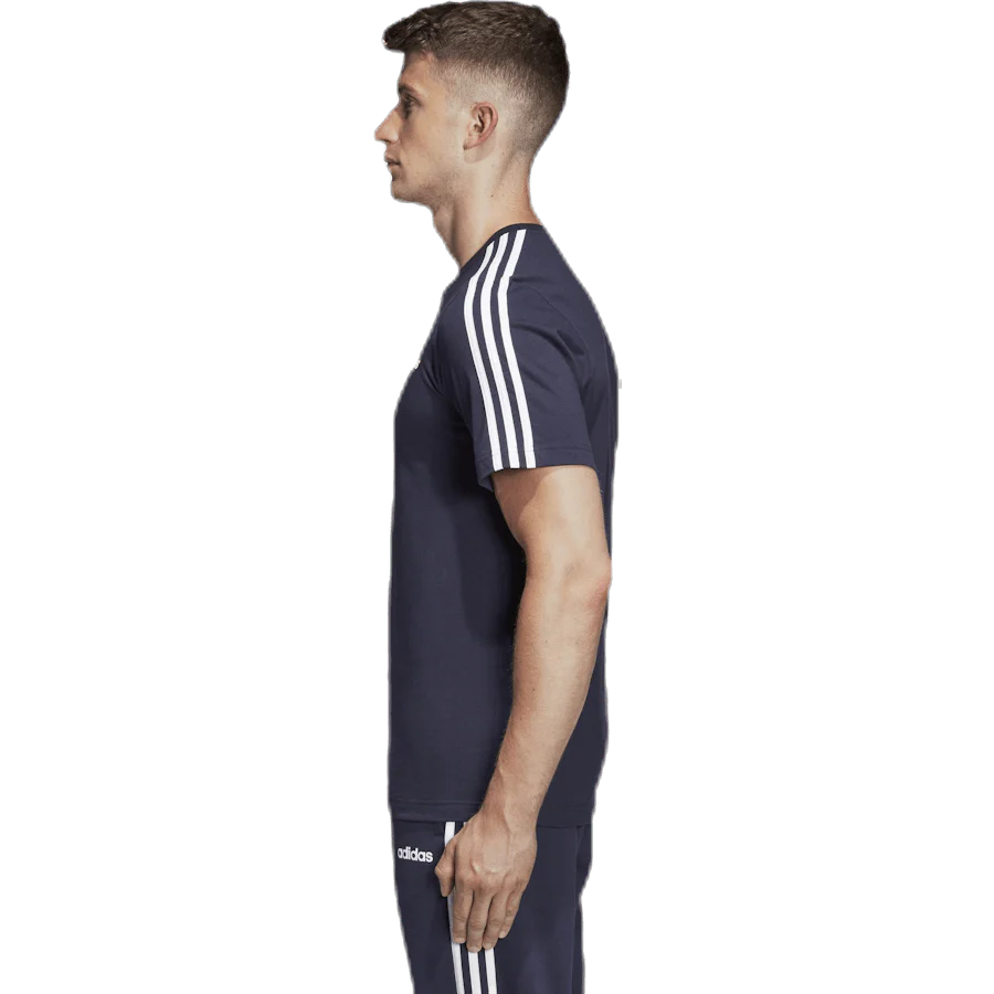 Essentials 3 Stripes T-Shirt Legend Ink / White - Image 3