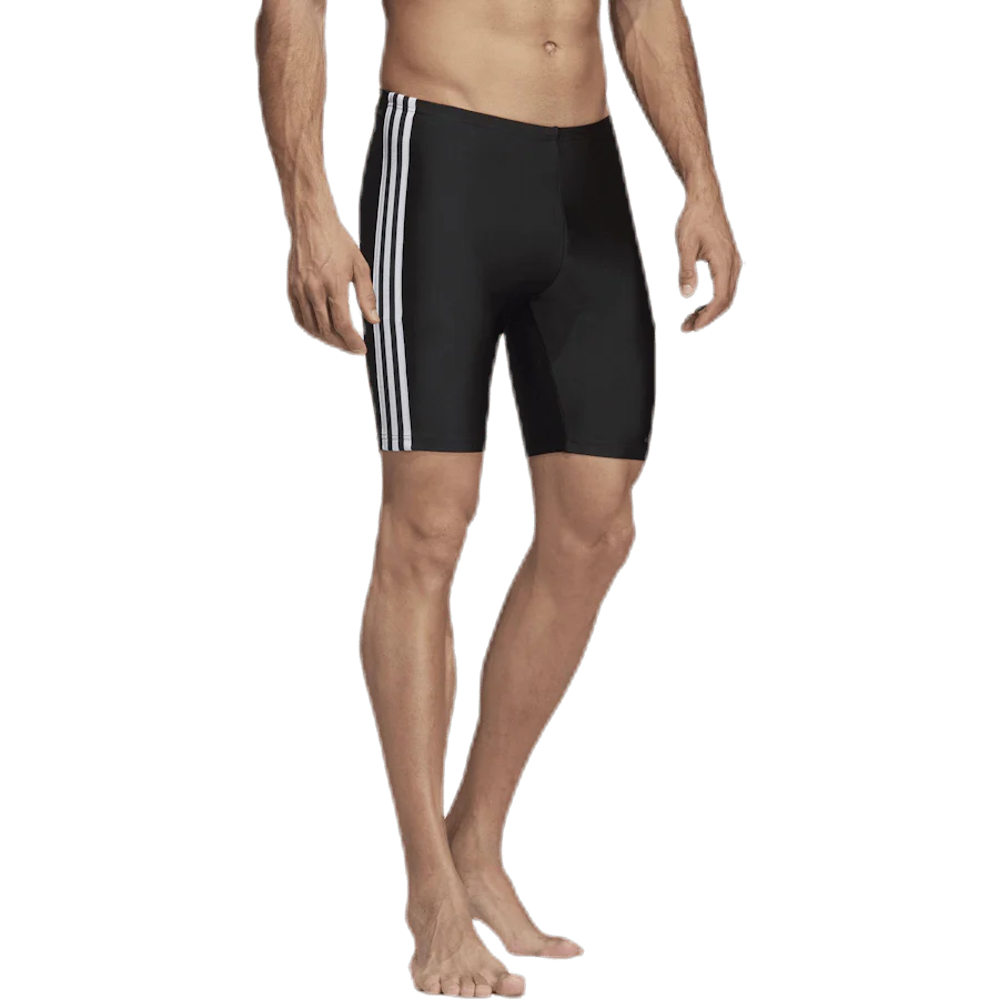 Fitness 3 Stripes Swim Jammer Black / White - Image 4