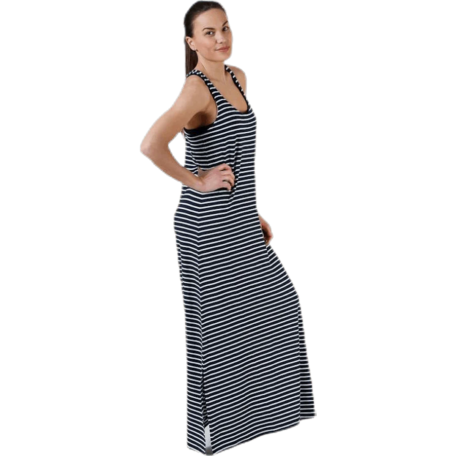 Lynnet Dress Blue/White - Image 4