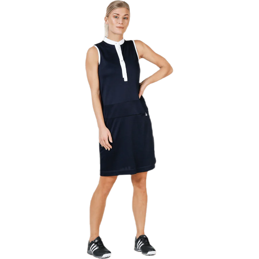 Melinda SL Dress Blue/White