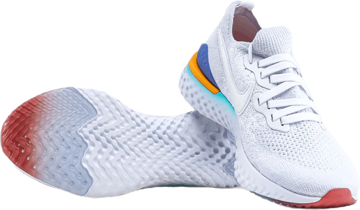Epic React Flyknit 2 Blue/Orange/White - Image 6