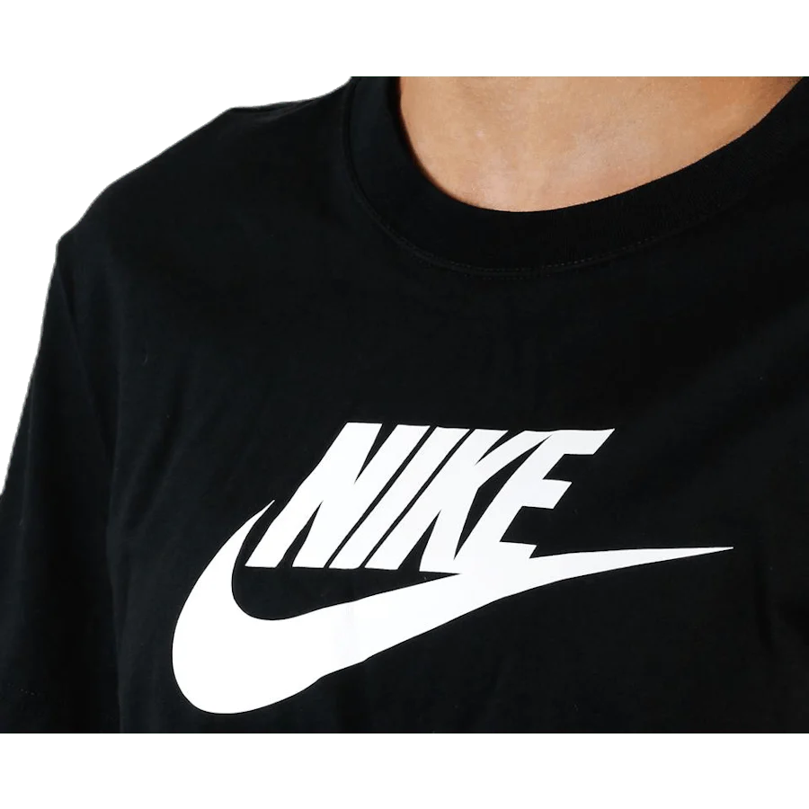 Essential Icon Crop Futura Tee White/Black - Image 5