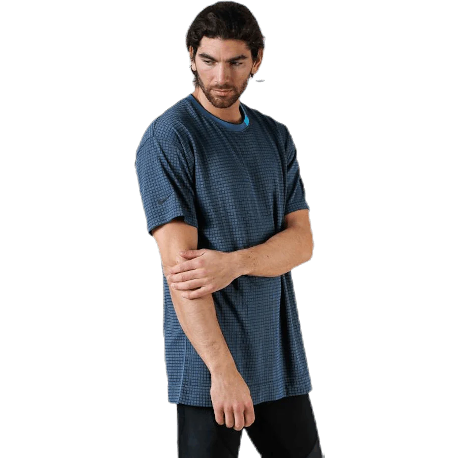 Tech Pack Grid Tee Blue/Black - Image 4