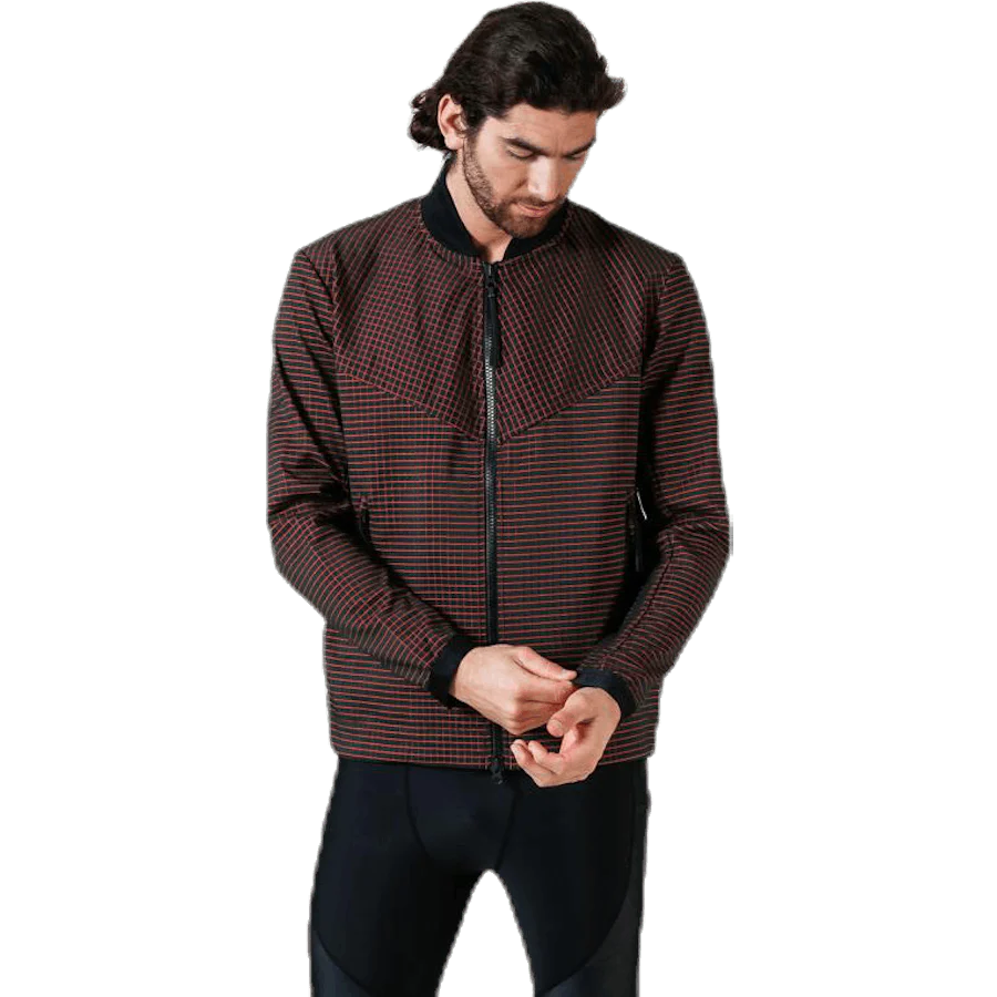 Tech Pack Grid Jacket Orange/Grey