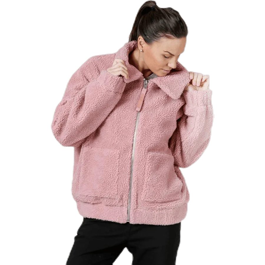 Rome Pile Jacket Pink