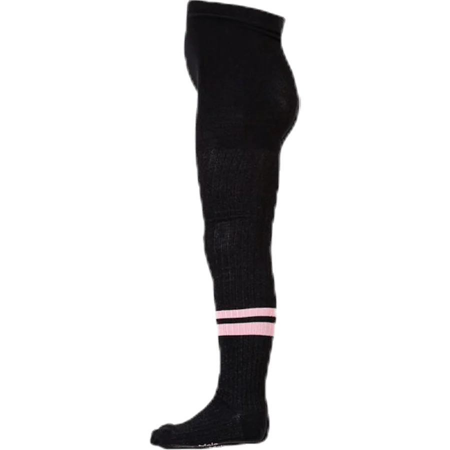 Sporty Rib Tights Pink/Black - Image 2