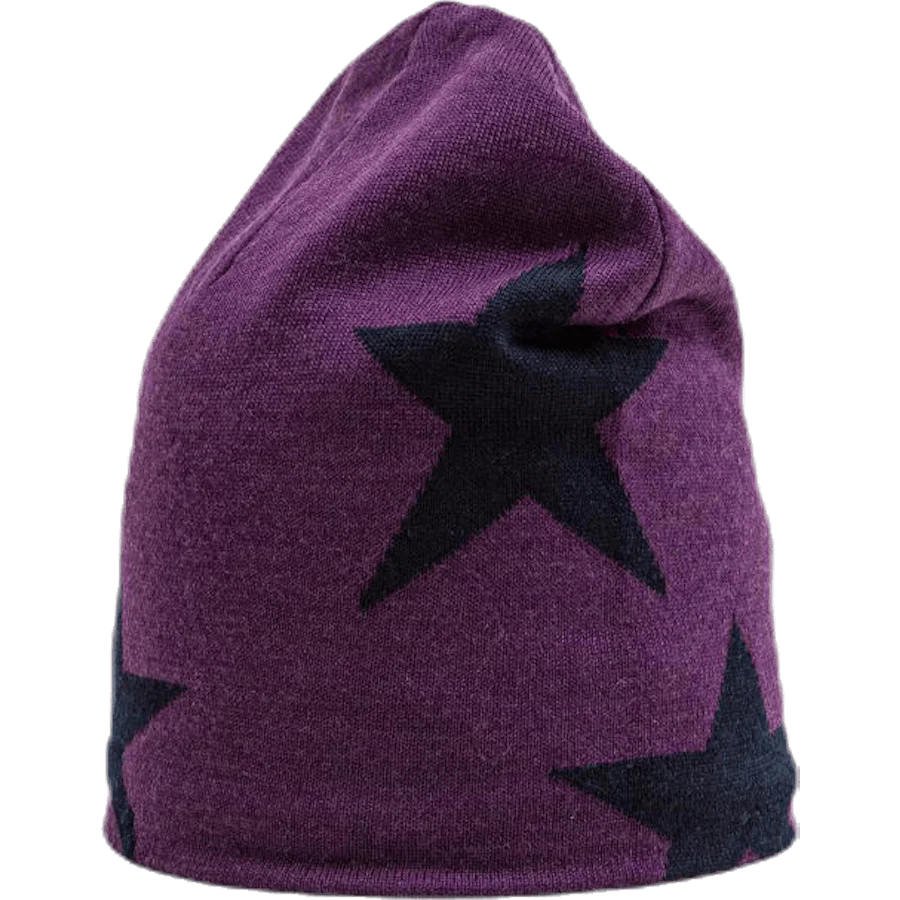 Colder Star Beanie Purple/Black - Image 2