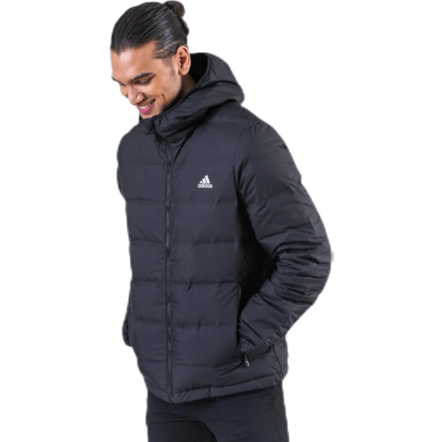 Helionic Down Hooded Jacket Black