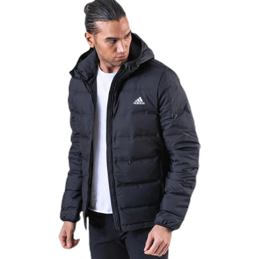Helionic Down Hooded Jacket Black - Image 4