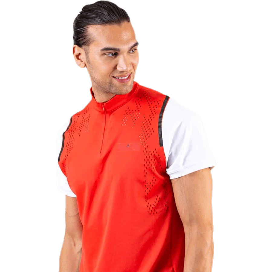 ASMC Zipper Tee White/Red - Image 2