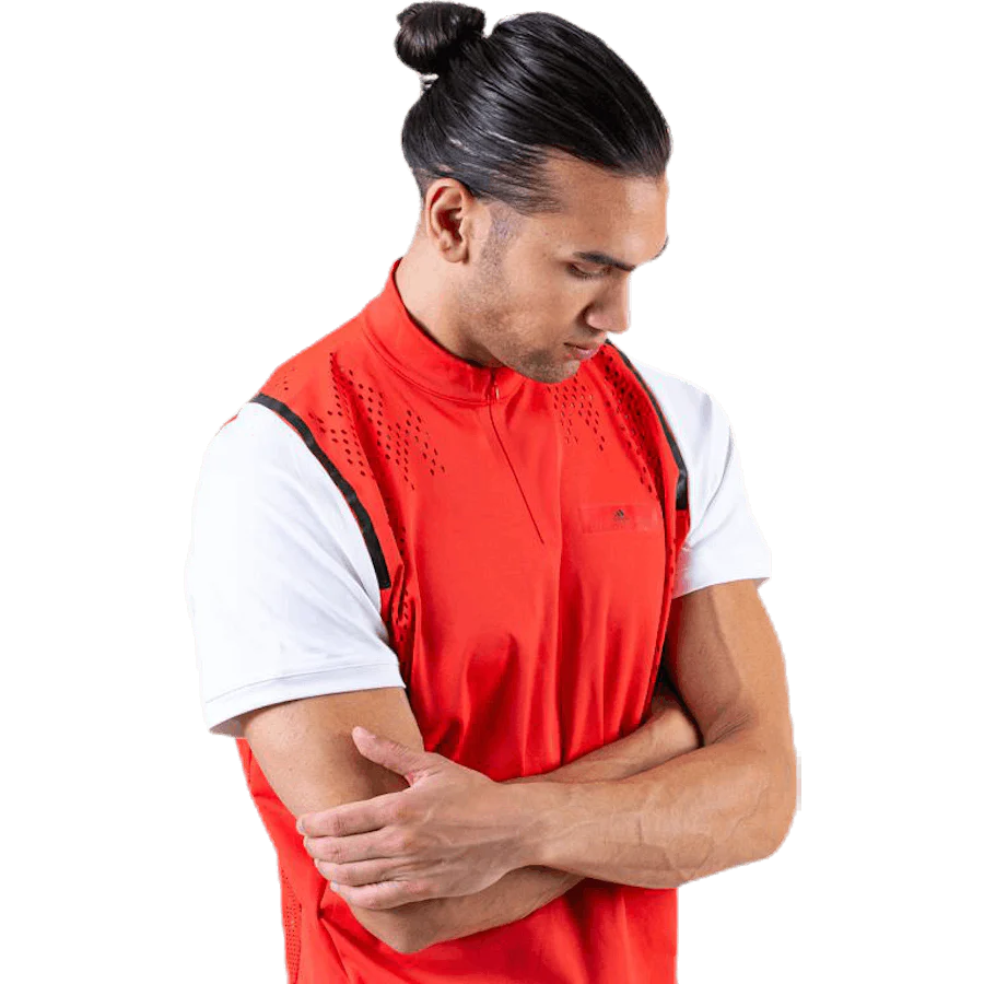 ASMC Zipper Tee White/Red - Image 3
