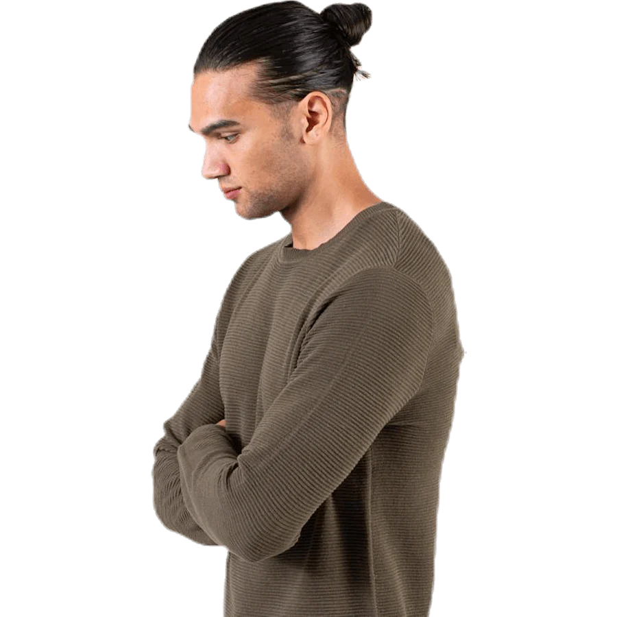 Liam Knit Crew Neck Green - Image 7