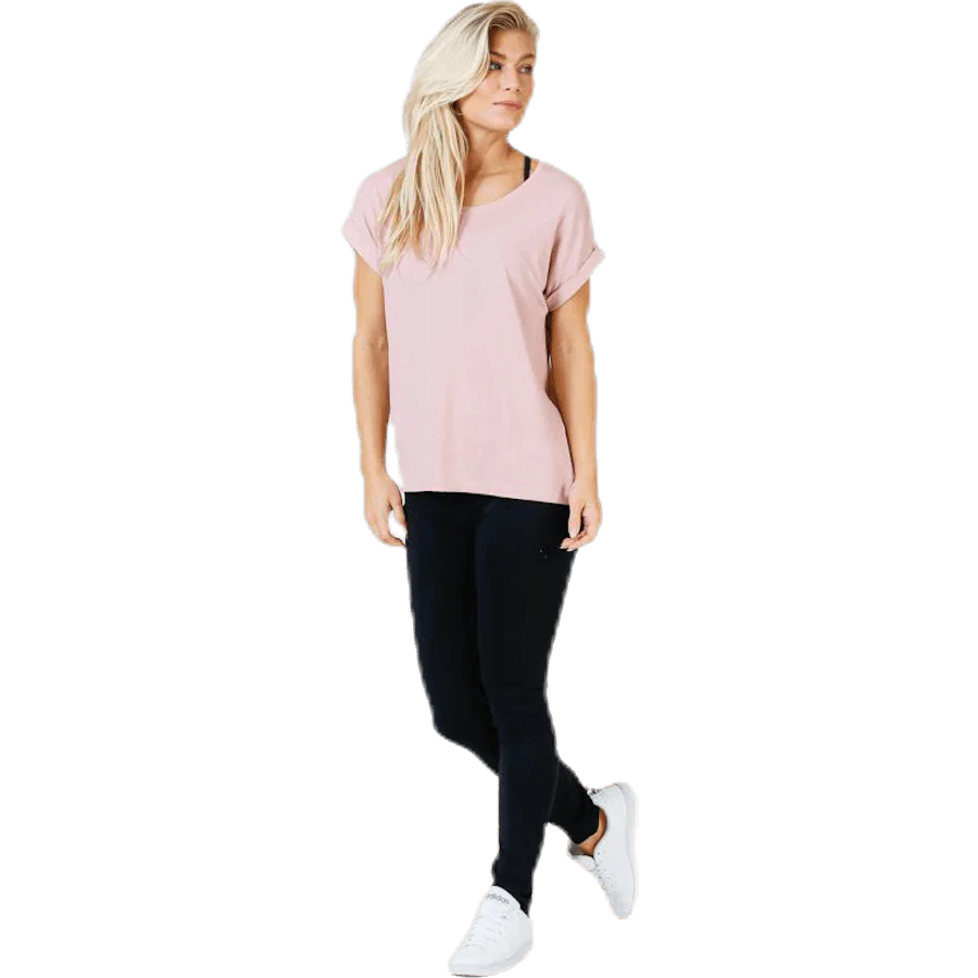 Moster S/S O-Neck Top Jrs Pink - Image 4