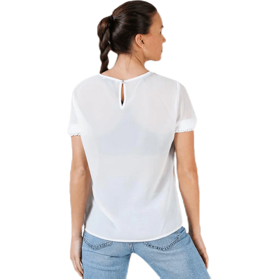 Amalie Ss Smock Top White - Image 2