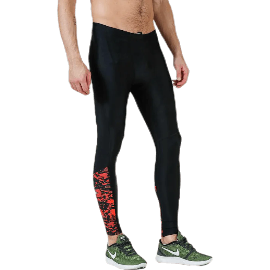 Brace Compression Tights Black/Red - Image 3