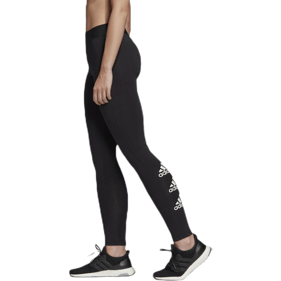 W Stacked Logo Cotton Tights Black / White - Image 2