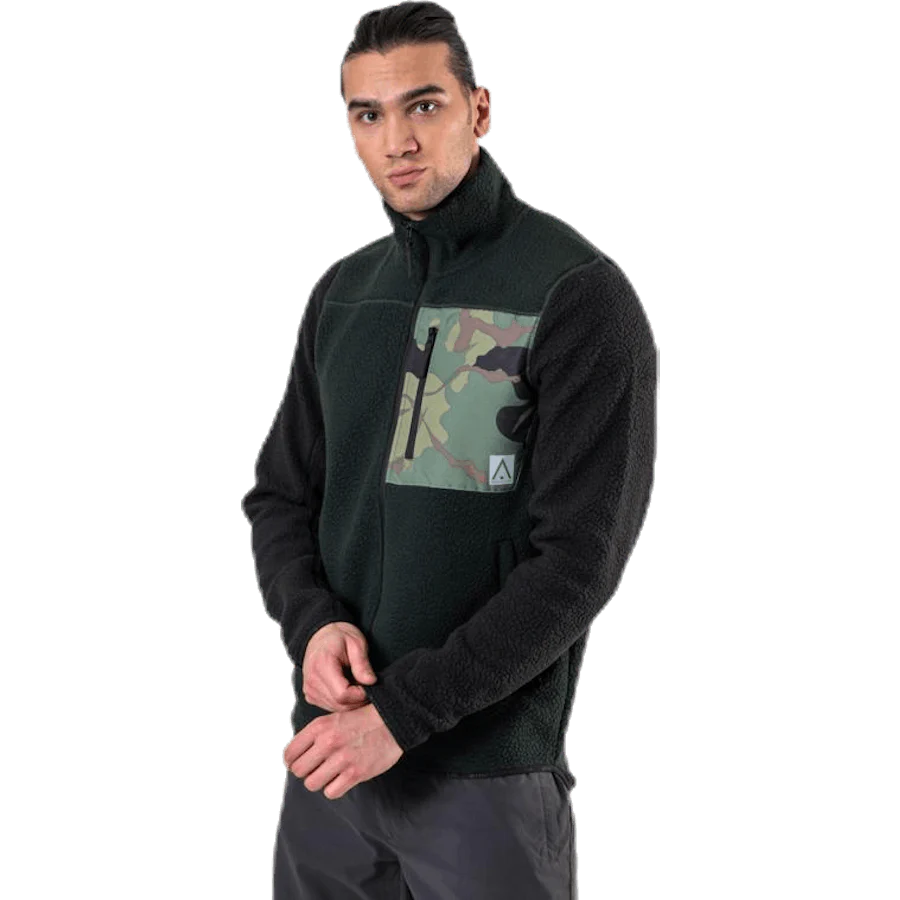 Retro Pile Jacket Green - Image 4