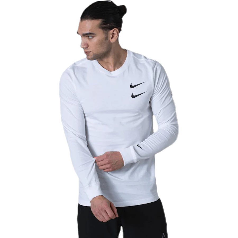 Swoosh Ls Tee White - Image 2