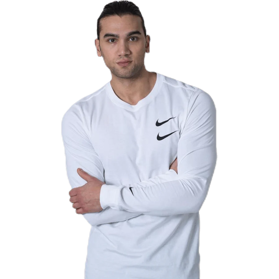 Swoosh Ls Tee White - Image 3