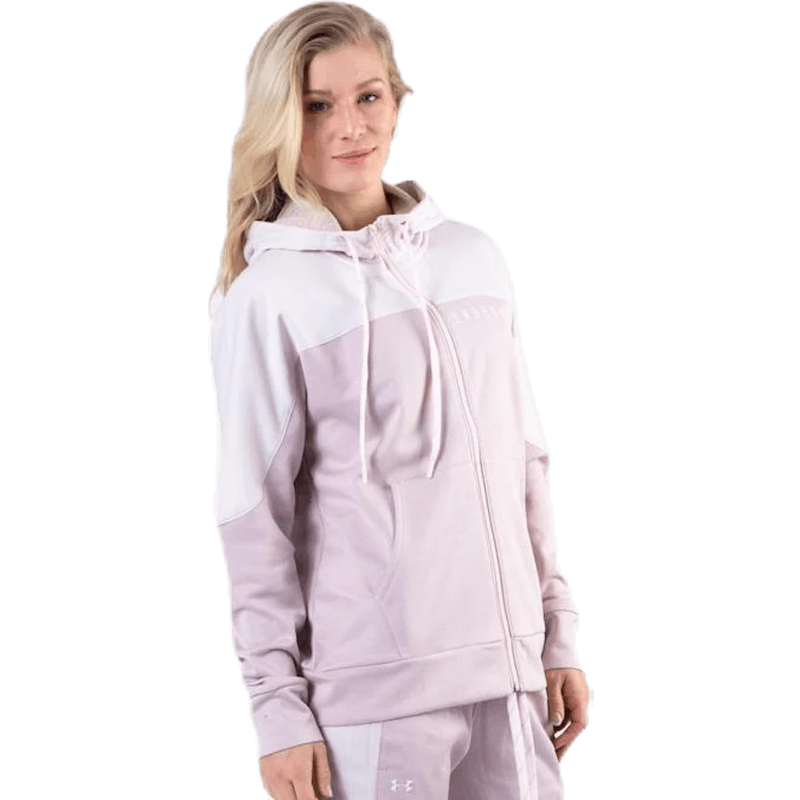 Recover Knit FZ Hoodie Pink - Image 3