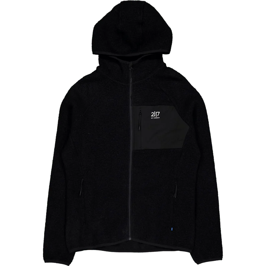 Men’S Wool Pile Hoodie Skord Black