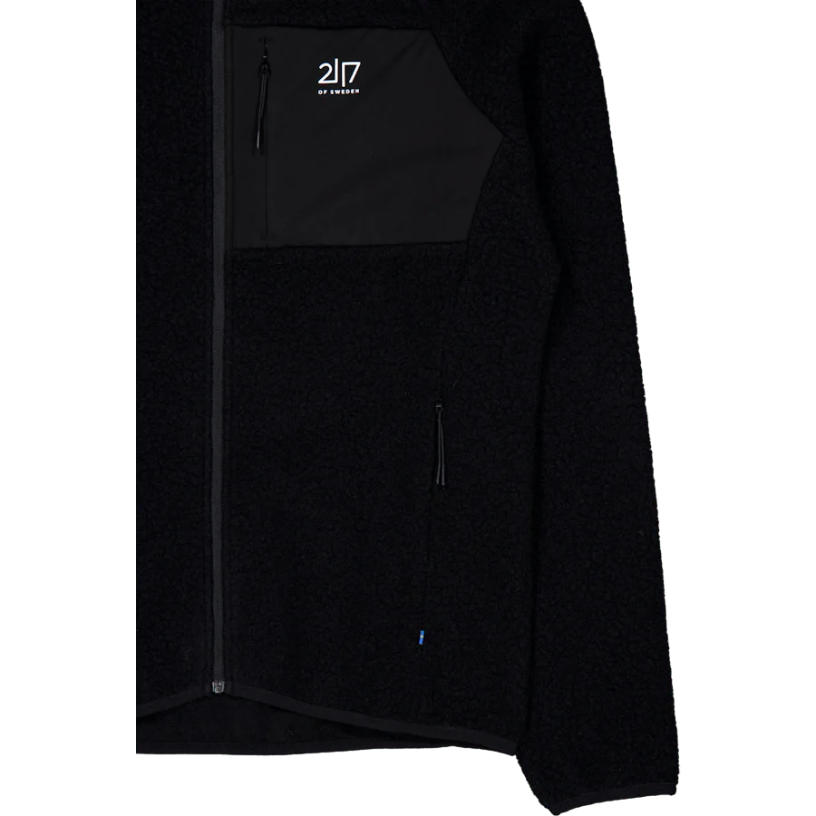 Men’S Wool Pile Hoodie Skord Black - Image 4