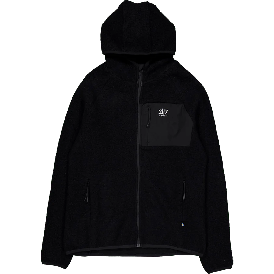 Women’S Wool Pile Hoodie Skord Black