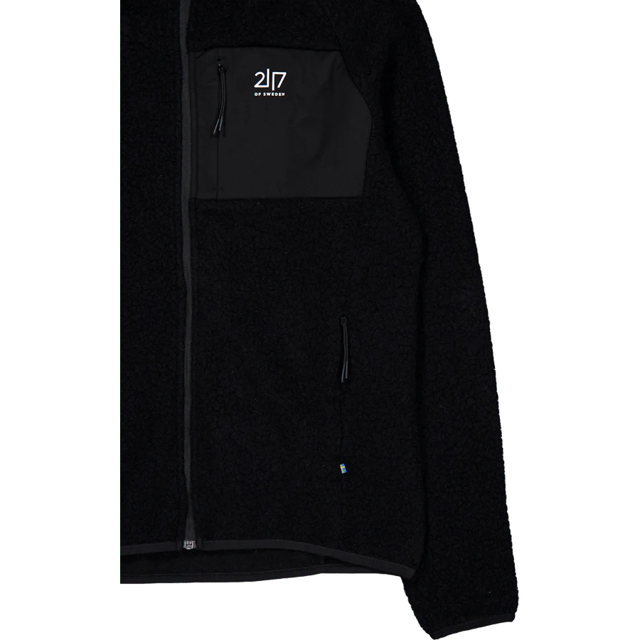 Women’S Wool Pile Hoodie Skord Black - Image 4