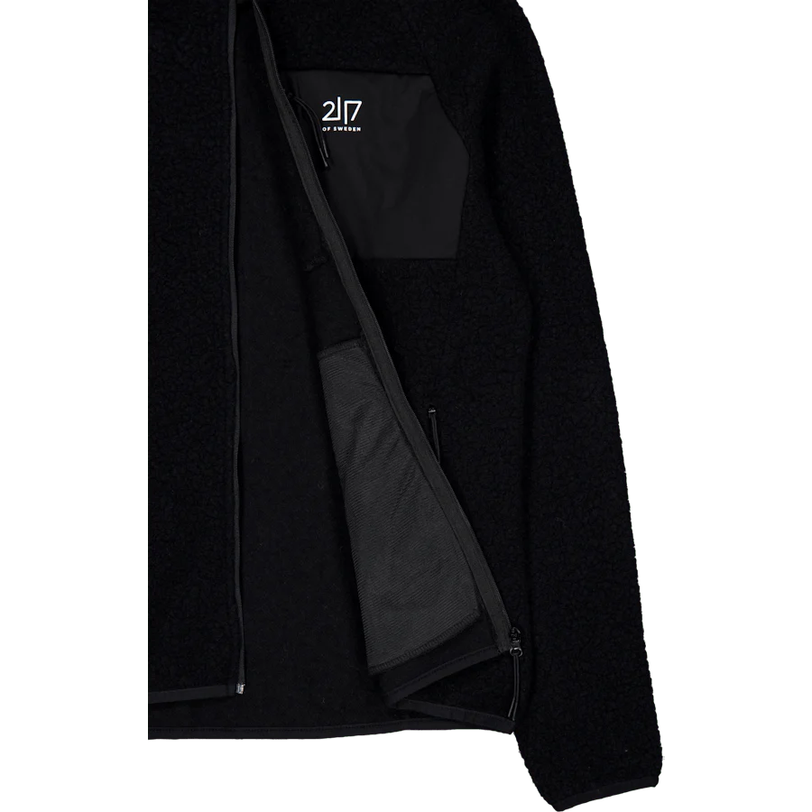 Women’S Wool Pile Hoodie Skord Black - Image 5