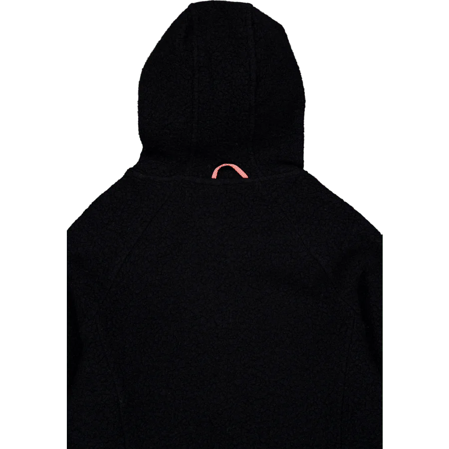 Women’S Wool Pile Hoodie Skord Black - Image 6