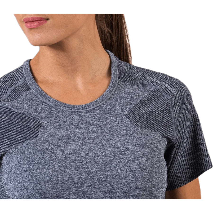 Vanilla Melange Seamless S/S Tee Black - Image 5