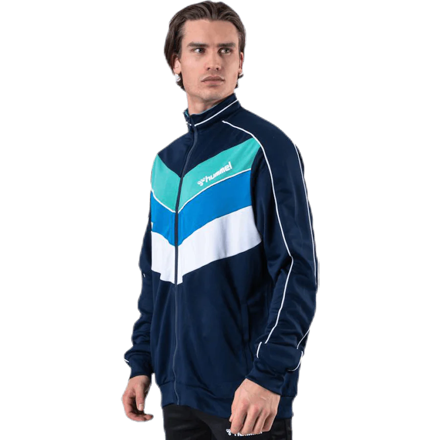 Liam Zip Jacket Blue/White - Image 6