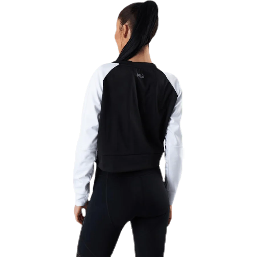 Ahuva Cropped Longsleeve Shirt Pink/Black - Image 3